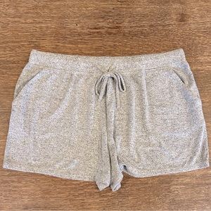 BP Ultra Super Soft Shorts Cozy Lounge Heather Grey Drawstring XL